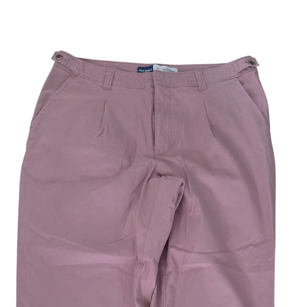 Old Navy Mauve Straight-Leg Trousers - Picture 2 of 8
